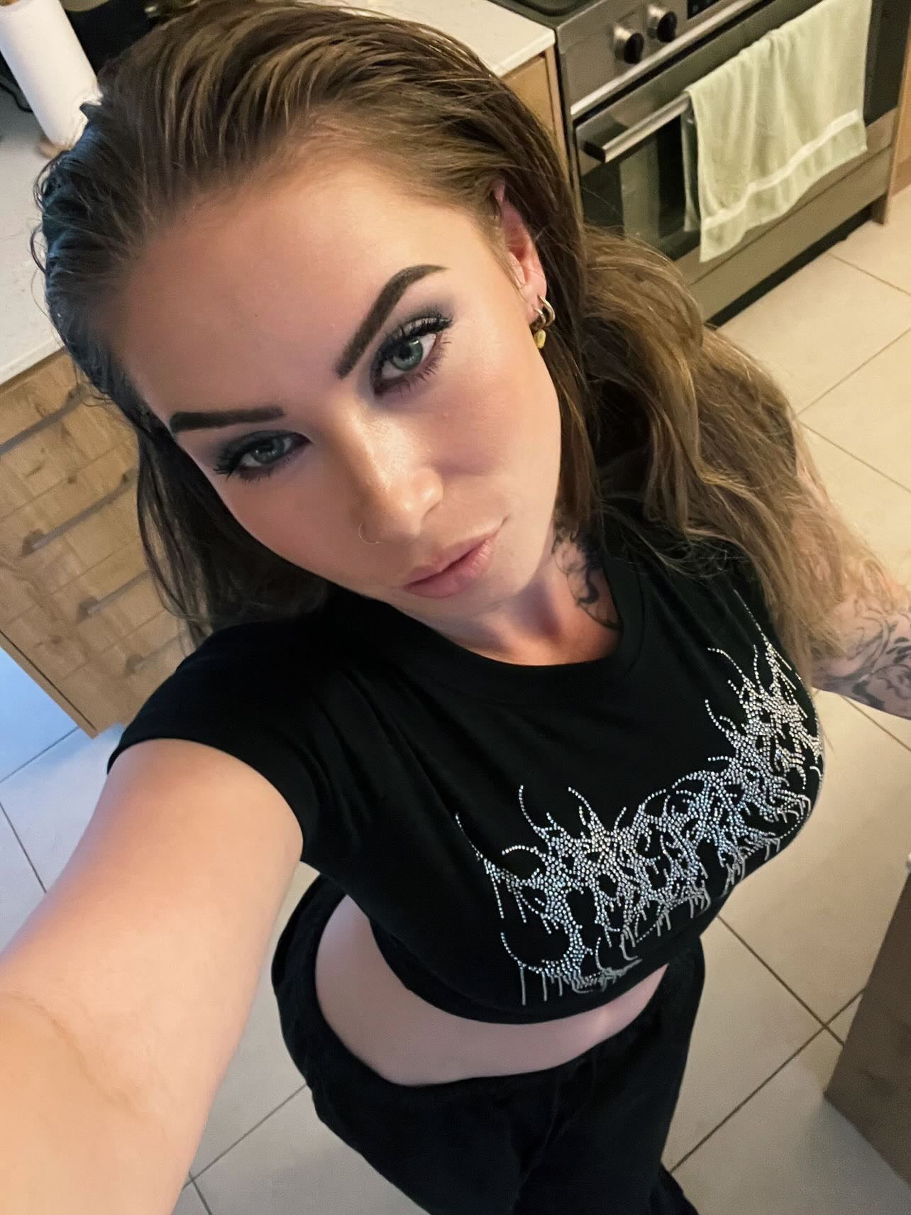 Therapy Rhinestone Crop - Full Throttle Therapy